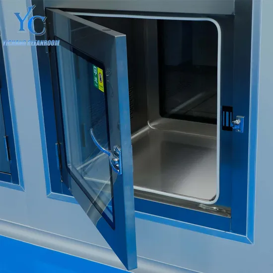 Cleanroom Stainless Steel 304 Material UV Light Pass Box with HEPA Filter